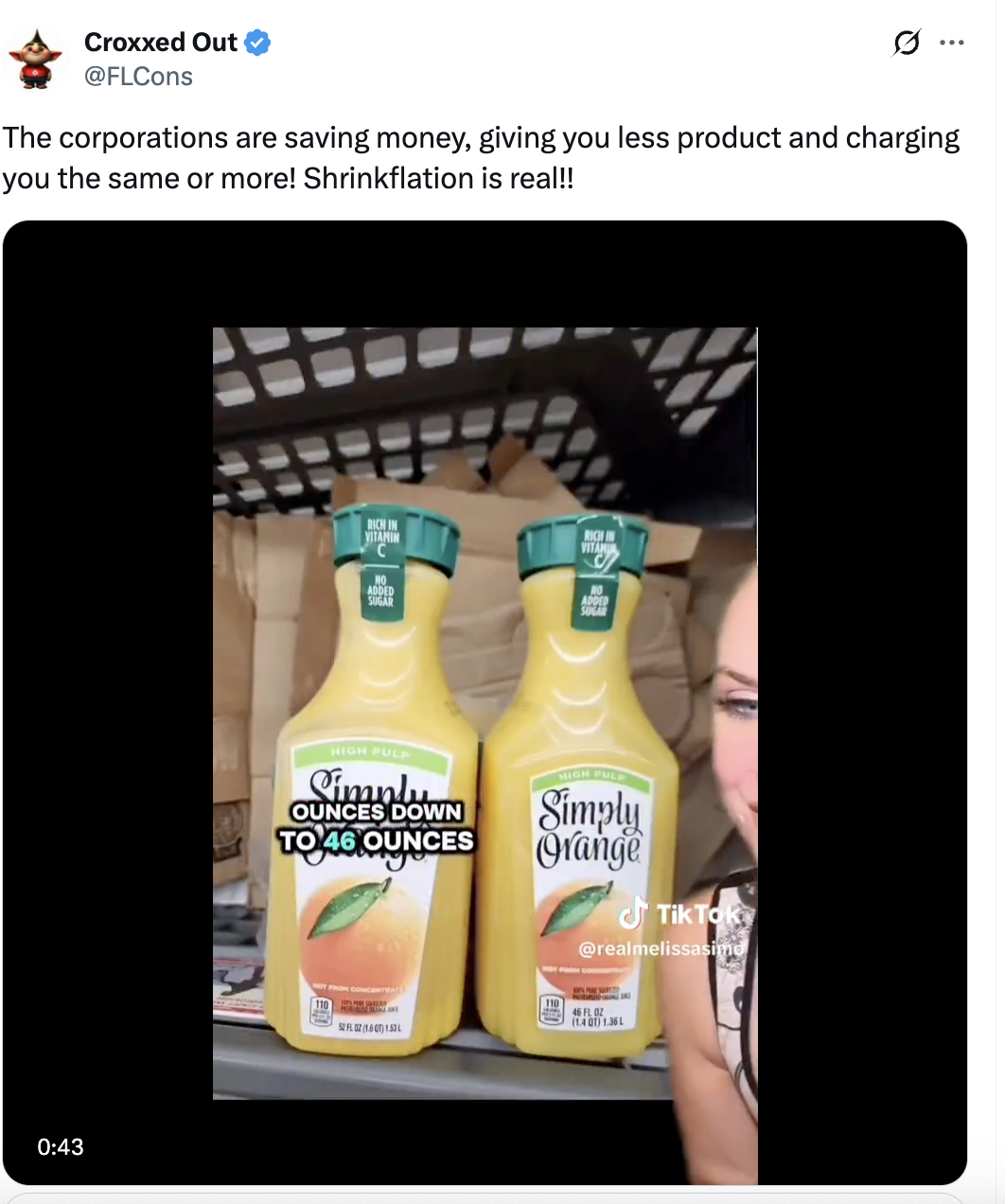 Shrinkflation Croxxed Out