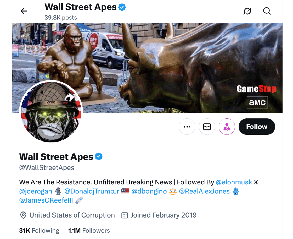 Wall Street Apes